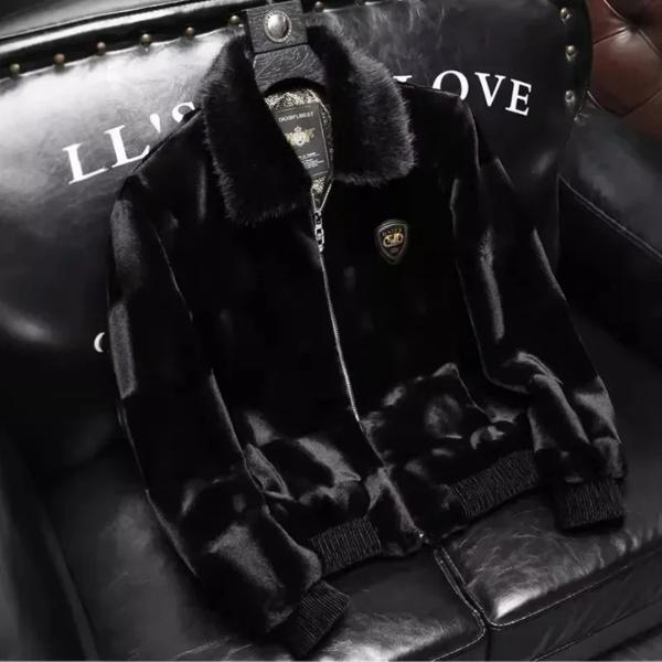 メンズファーカラーのふわふわフリースジャケット,暖かくカジュアルなレザーコート,スリムフィットのメンズジャケットサイズ5xl,高品質,冬,新品 メンズファーカラーのふわふわフリースジャケット,暖かくカジュアルなレザーコート,スリムフィットのメンズジャケットサイズ5xl,高品質,冬,新品