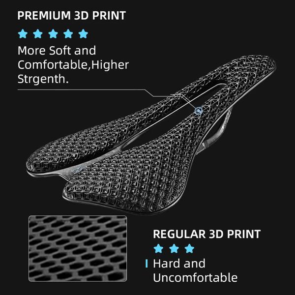 Ruet 超軽量カーボンバイクサドル 3Dプリント マウンテンバイクシート