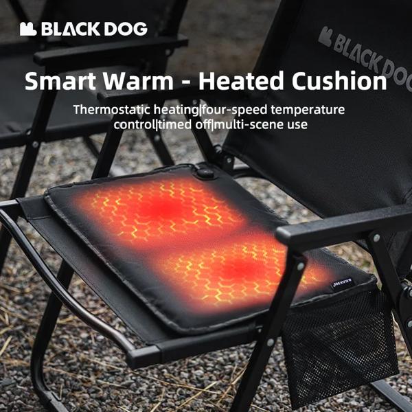 Blackdog 加熱シートクッション グラフェン 冬 車 キャンプ アウトドアチェア 加熱シートクッション 4 速度調整 高速ヒートシート
