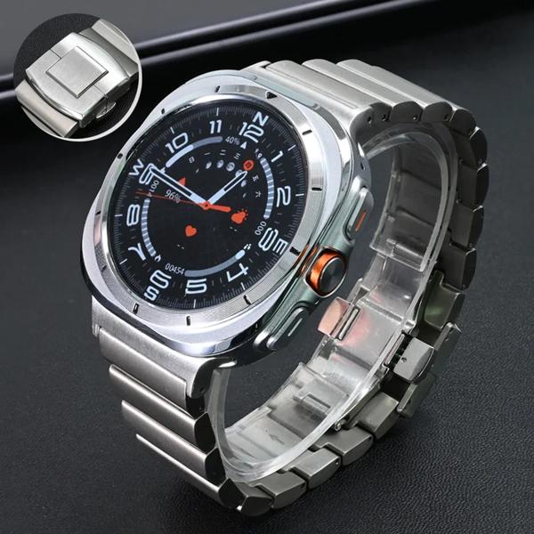 サムスンギャラクシーウォッチ用チタンストラップ、ステンレススチールバンド、ラグジュアリーブレスレット、ウルトラ、47mm、7ウルトラの通販は 6,641円