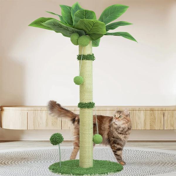 高さ33インチの猫の引っかき棒,大きな猫の引っ掻きポスト,屋内猫のスクラッチポスト