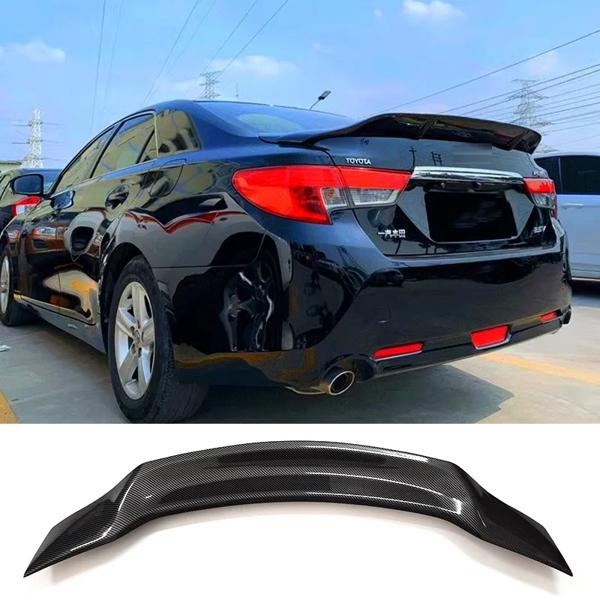 Toyota reiz用のマークxスポイラー,リアスポイラー,2010〜2017グロスブラックのテールフィンアクセサリー