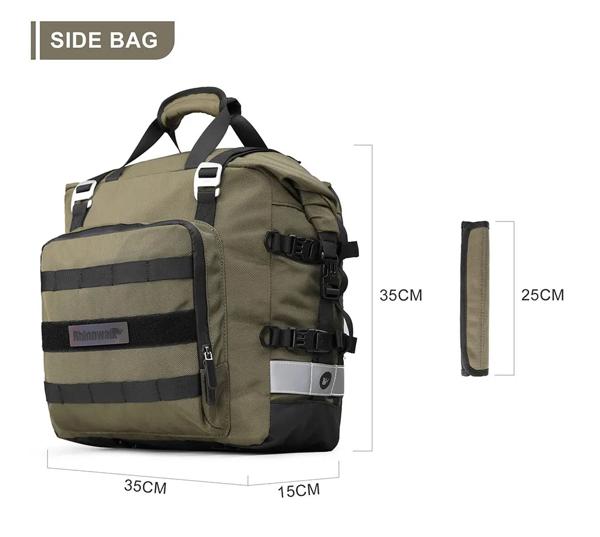 オートバイサドルバッグ 20L-30L ユニバーサルサイドバッグ取り外し可能な 100% 防水インナーバッグ旅行バイク荷物_1