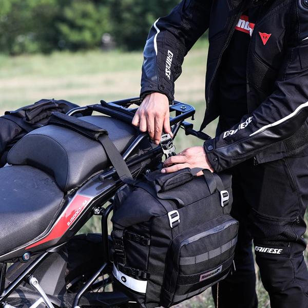 オートバイサドルバッグ 20L-30L ユニバーサルサイドバッグ取り外し可能な 100% 防水インナーバッグ旅行バイク荷物_5