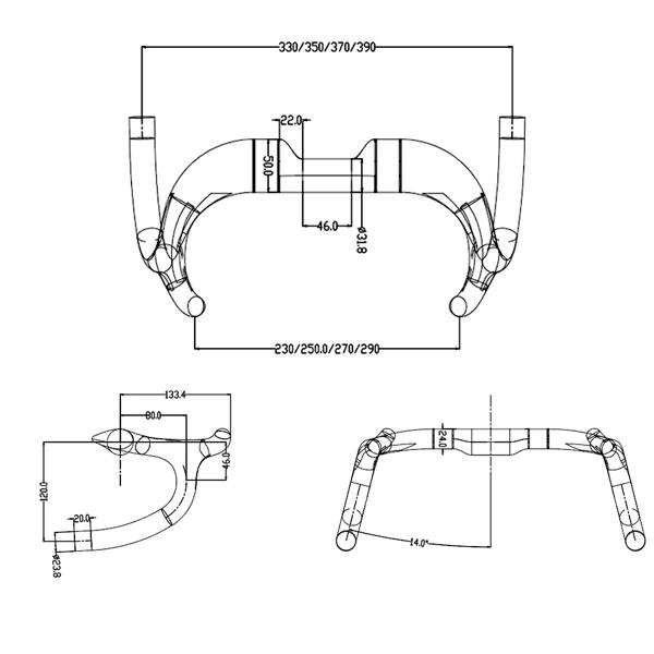 Ec90-カーボンファイバーロードバイクハンドルバー,ハートバイクハンドルバー,マット,31.8mm,トラック用,2024 Ec90-カーボンファイバーロードバイクハンドルバー,ハートバイク