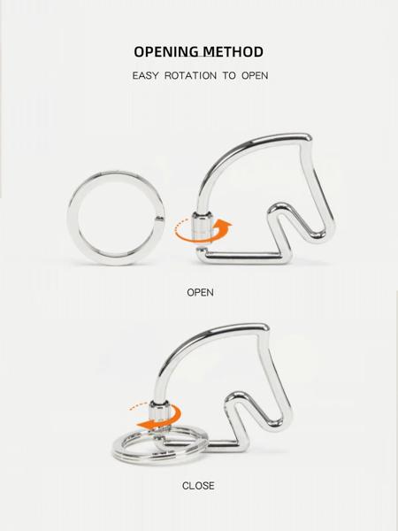 装飾的なバックルカーキーホルダー、ショルダーストラップ調整バックル