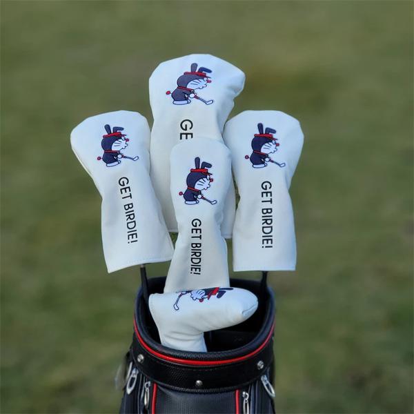 DingDangMiao ゴルフクラブカバーセット No. 1 ウッドクラブカバー クラブヘッドカバー ユニセックス キャップカバー ゴルフクラブカバーセット