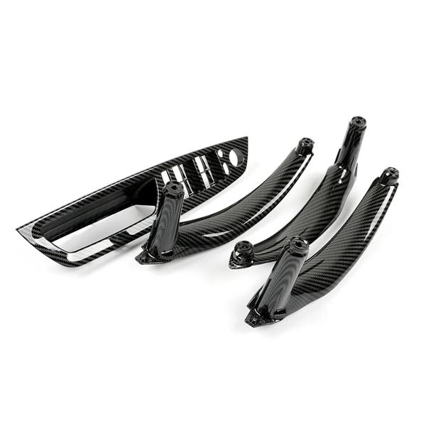 カーボンファイバーインテリアハンドル,左/右ドアプルハンドル,内部カバーパネル,BMW x5,x6,e70,e71,e72,2007-2013の交換用トリムの通販は