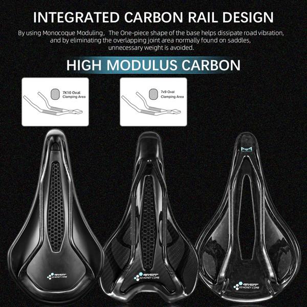 RYET 3D プリント自転車サドル超軽量カーボンファイバー中空快適な通気