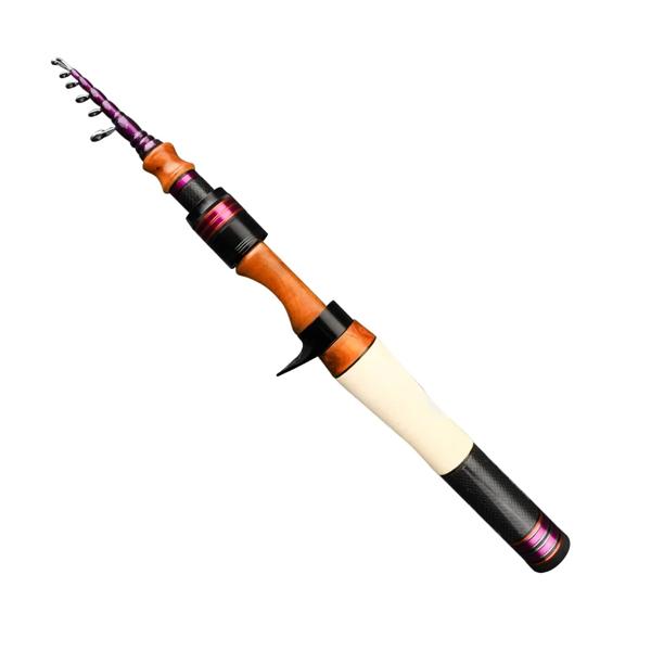 Purelure-伸縮式のある釣り竿,魚を捕まえるためのルアー,輸送,旅行,パーチ,スピニング,キャスティング,カーボン,ソフト,1.53m, 1.78m