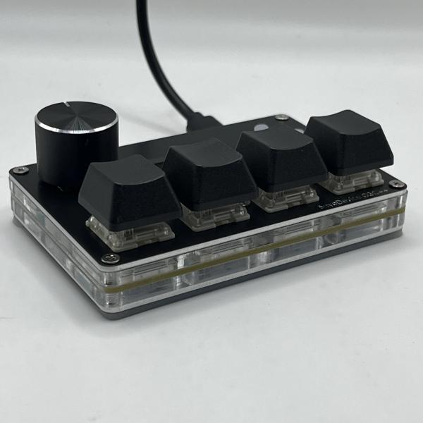 Outemu-磁気リニアキーボードスイッチ,sayodevice o3c,ラピッドトリガー,ピンクノブ,スクリーンコピーシャotcut,4 4キー_2