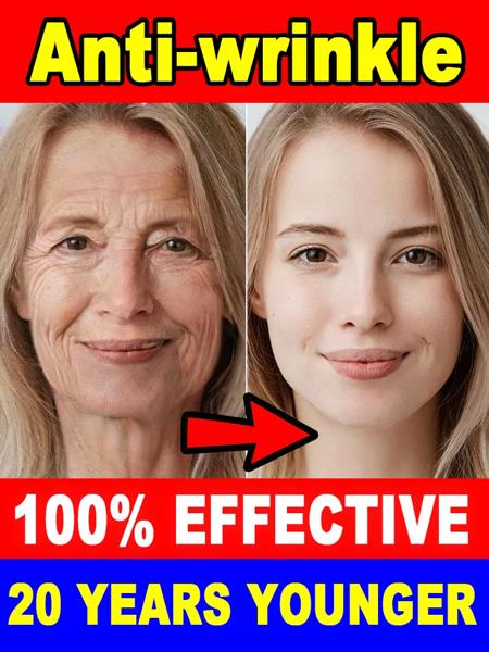 20歳若く 小じわなし