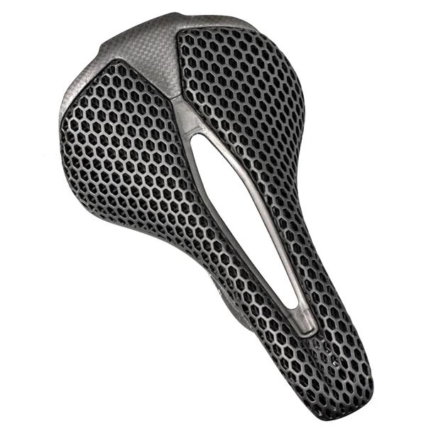 3Dプリントの超軽量カーボンサドル 中空で通気性のあるマウンテンバイクシート グラベルバイクシート ロードバイク サイクリング 115g  250x150mm