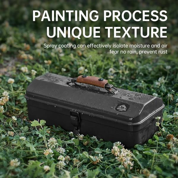 屋外金属ツールボックス破片収納ボックスポータブル手持ち収納ボックス