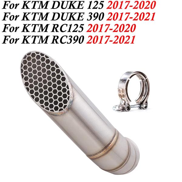 モーターサイクルエキゾーストサイレンサーシステム,ktm duke 125, 250, 390,rc125,rc390,2017-2021用スリップオン,サイレントパイプ