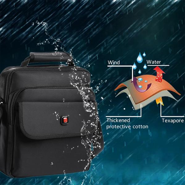 男性用トップハンドル付きビジネストートバッグ 防水 保護コットン