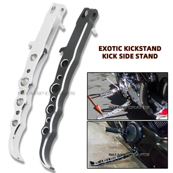 二輪車用フットサポートkickstand、cnc、エキゾチック、卓上、キック、サイドスタンド、Suzuki、boulevard、m109r、vzr1800、m1800r、boss、2006-2022
