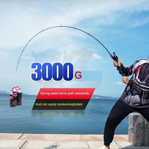 超軽量カーボンファイバーフィッシングロッド,長距離キャスティングとスピニング,すべての釣り用,ml,m,ユニバーサル