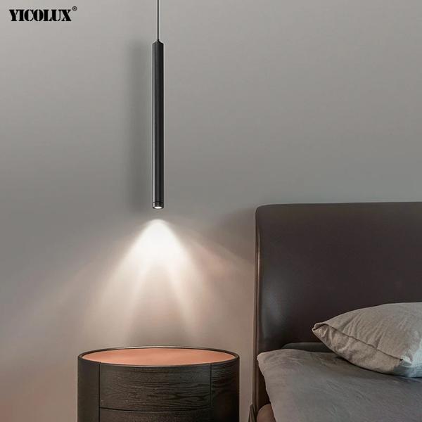 モダンでシンプルなデザインのLEDペンダントランプ,屋内照明,装飾的なシーリングライト,白黒で利用可能,リビングルーム,ベッドルーム,書斎,ベッドルームに最適_3