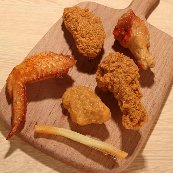 韓国のファッションユニークなフランスの鶏の脚 鶏のヘアピン 女の子のためのヘアピン クイックフードヘアクリップ