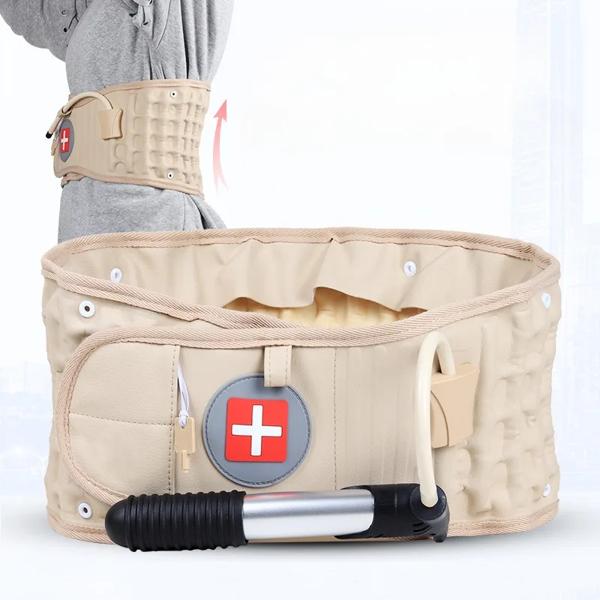 男性と女性の大人のためのインフレータブルウエストブレース、固定トラクションベルト、腰椎、エアトラクションデバイス 6,314円