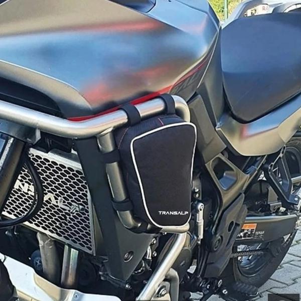 XL750 Transalp アクセサリーオリジナルバンパー修復ツール配置バッグホンダ XL 750 Transalp フレームクラッシュバー防水バッグ