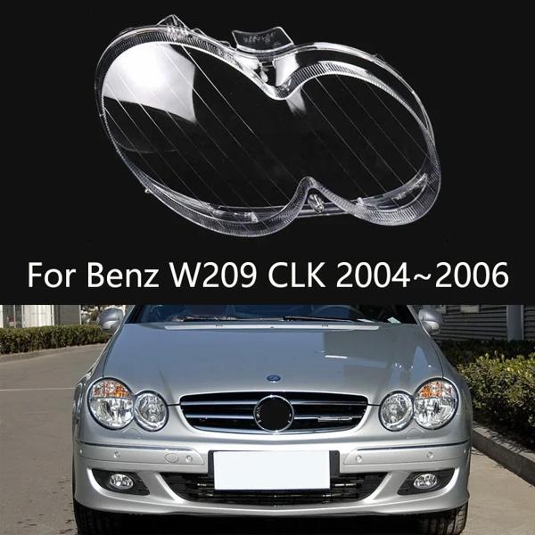 ベンツw209 clk 2004 2005 2006用の透明なヘッドライトカバー,プロジェクターシェード