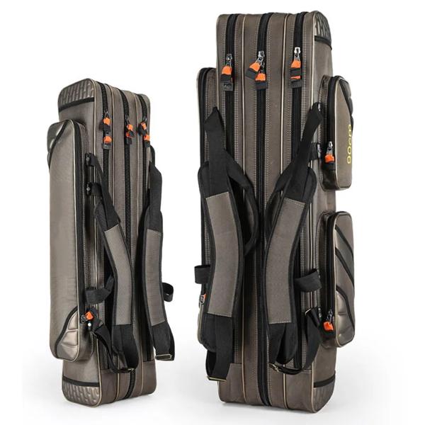多機能釣り竿バッグ,大容量収納ケース,2/3/4層,100/120/130cm,トラベルギア