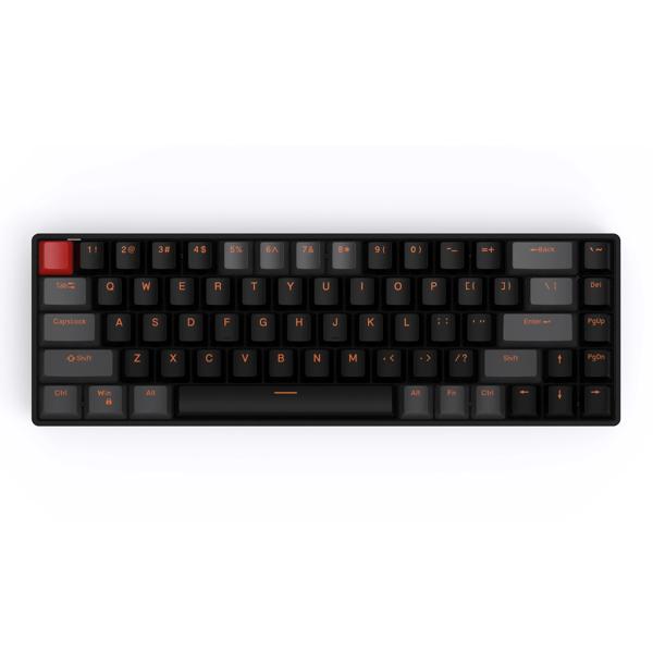 Teamwolf-Raven68磁気スイッチ付きゲーマーキーボード,68キー,メカニカルキーボード,クイックトリガー,ホットスワップ,RGB,fps,有線_1