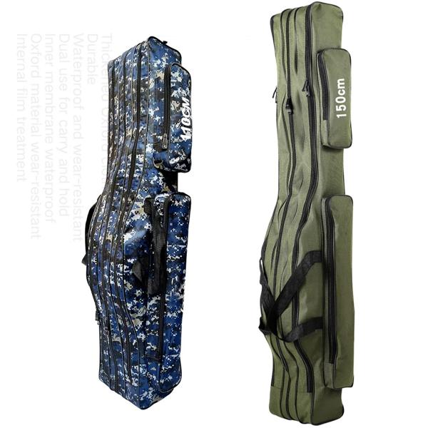 オックスフォード生地製折りたたみ式釣りベルト,釣り道具用収納バッグ,150/130/120/110cm