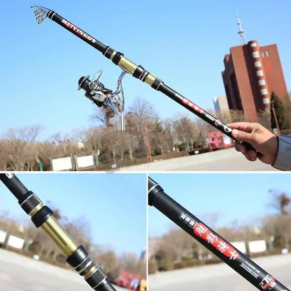 ポータブル伸縮式釣り竿,釣り道具,高品質,旅行,ボート,ロック,鯉,2.1m, 2.4m, 2.7m, 3.6m, 3.9m, 4.5m