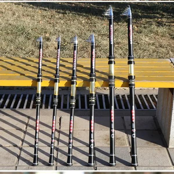 ポータブル伸縮式釣り竿,釣り道具,高品質,旅行,ボート,ロック,鯉,2.1m, 2.4m, 2.7m, 3.6m, 3.9m, 4.5m