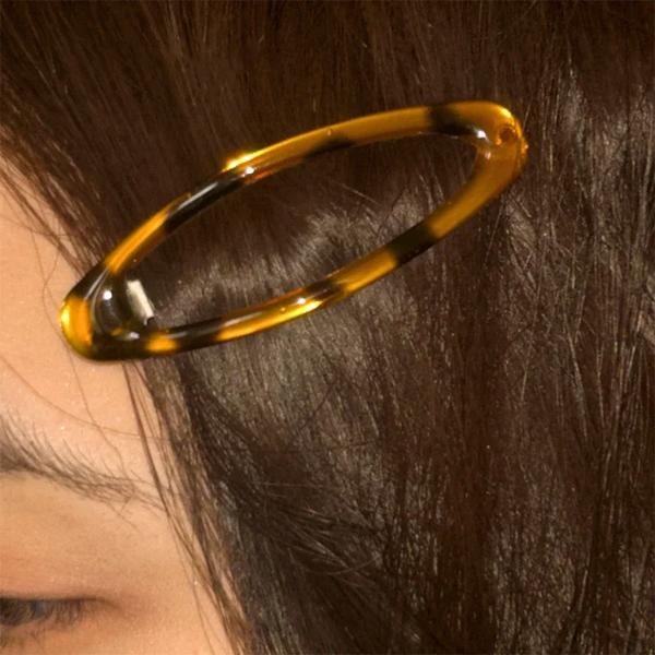 女性のためのヒョウ柄の接着剤の形のヘアクリップ かわいい韓国の魅力 BBヘアクリップ y2kジュエリー ヴィンテージアクセサリー y2k