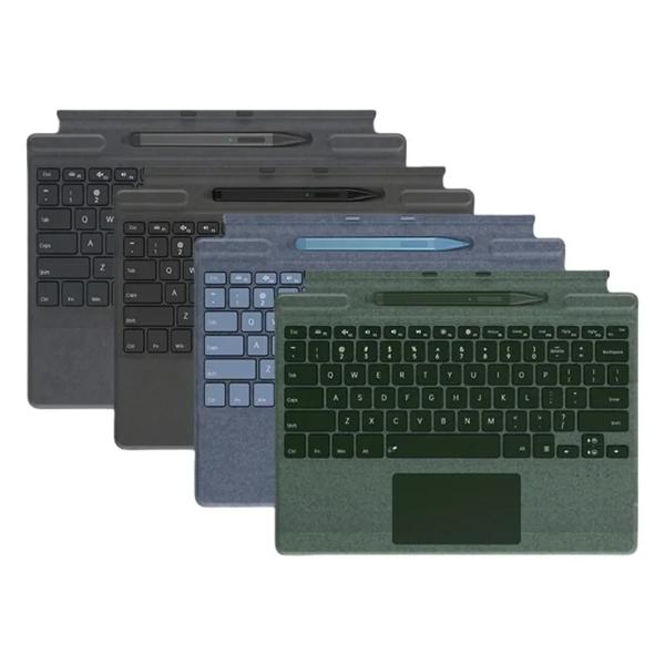 Bluetoothワイヤレスタッチキーボード,ペンスロット付き,磁気タブレット,Microsoft Surface Pro 8,9,10,x,新しい色,2022