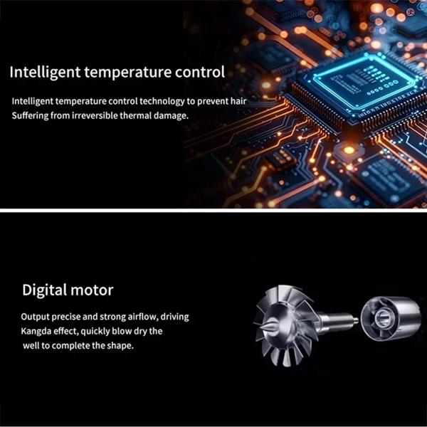 6 in 1多機能ヘアドライヤー カールアイロン スタイリングキット コームアタッチメント付き 取り外し可能 ボリュームアップヘアドライヤー（コーム付き） 6 in 1多機能ヘアドライヤー カールアイロン スタイリングキット