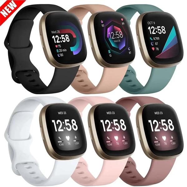 Fitbit VERSA3用シリコンウォッチバンド,スマートウォッチ Fitbit VERSA3用シリコンウォッチバンド,スマートウォッチ