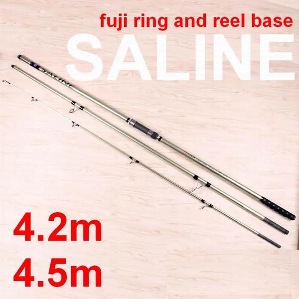 すべての聴衆のためのカーボンファイバーリール,リング付きロッド,5000g,4.5m,547g,100〜250g