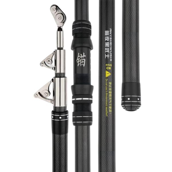 長距離カーボン釣り竿,釣りアクセサリー,伸縮スティック,高品質,50kg,2.1-2.4mの通販は 5,283円