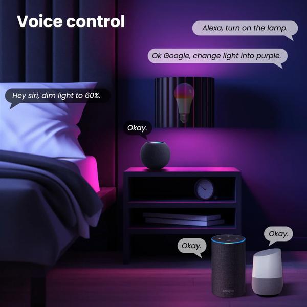 MOES Tuya Matter WiFi スマート電球調光可能な LED ライト 1600 万 RGB 色 E27 キャンドルランプ音声制御 Alexa Google ホーム_4