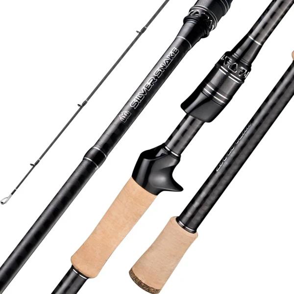 ベイトキャスティングフィッシングロッド,超軽量スピニングフィッシングアクセサリー,2つのセクション,xf,高速アクション,1.98 m, 2.28m, 40t