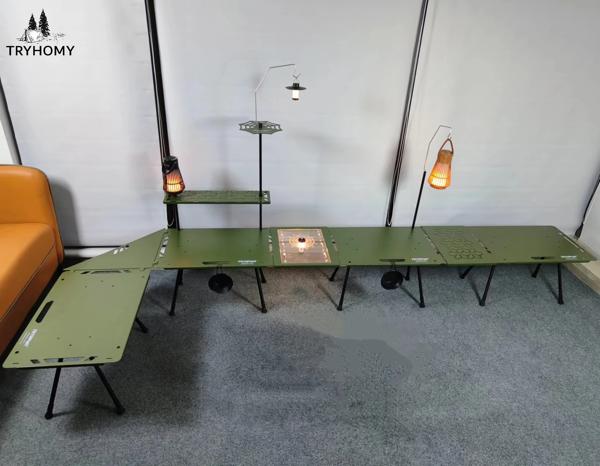 防水タクティカルテーブル スプライカブルキャンプ用 オプションの超軽量アルミニウム合金 屋外テーブルアクセサリー