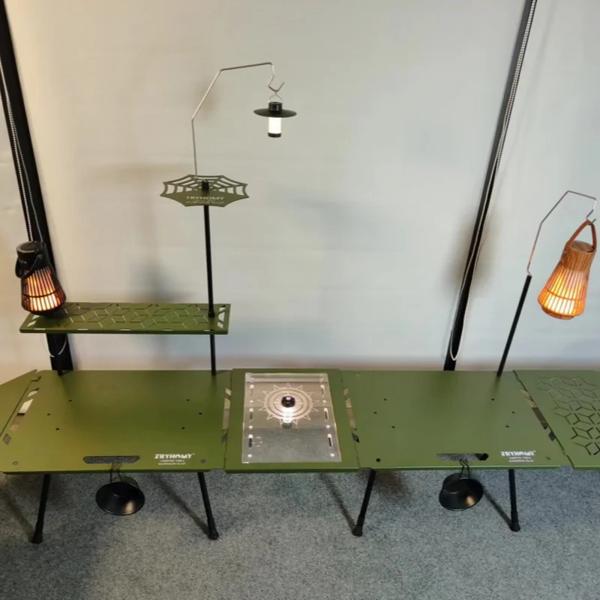 防水タクティカルテーブル スプライカブルキャンプ用 オプションの超軽量アルミニウム合金 屋外テーブルアクセサリー_2
