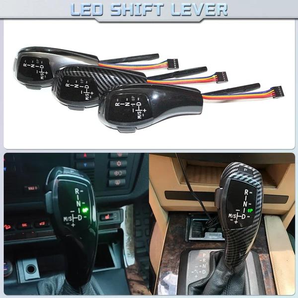 LEDギアシフトノブレバー,自動アクセサリー,BMW 1, 3,5,6シリーズ,e90,e60,e46,2d,4d,e39,e53,e92,e87,e93 e83、x3、e89_2