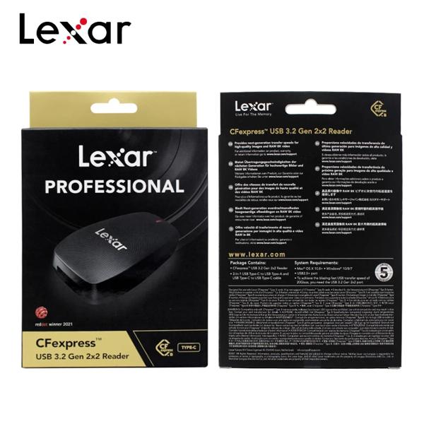 Lexar Professional CFexpress タイプ B USB 3.2 Gen 2×2 カードリーダー 最大 1700MB/s 読み取り速度 RAW 8K ビデオ Type-C リーダー PC MAC 用_5