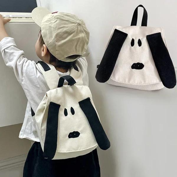 子供のためのかわいい漫画のバックパック,赤ちゃんのための対照的なキャンバスのトラベルバッグ,流行のカジュアルなランドセル