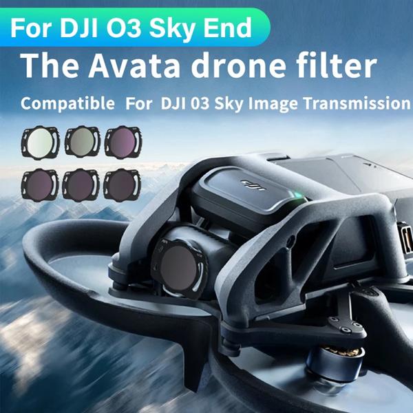 レンズフィルターセット,dji avata o3,sky,uv,cpl,第8, 16, 32, 64,マウス,光学ガラス用,調整可能,カメラフィルター,ドローンアクセサリー