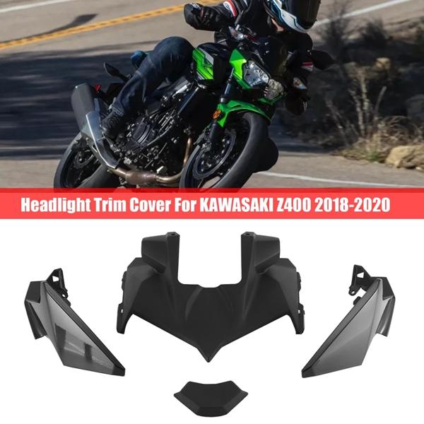 み カワサキZ400 2018-2020用モーターサイクルヘッドライト,サイドノーズ