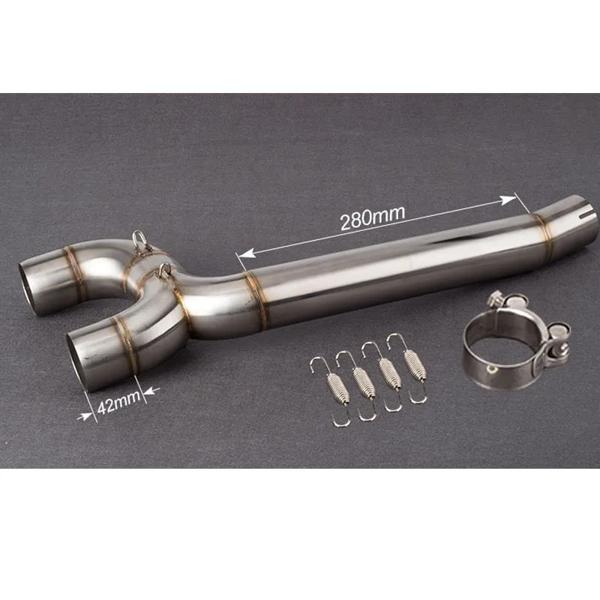 ヤマハ バイク用エキゾーストサイレンサー カーボン センターパイプ FZ6 FZ6N S2 FZ6S 600-2004 バイクの排気ガス オートバイ用サイレンサーチューブ スリップオン排気