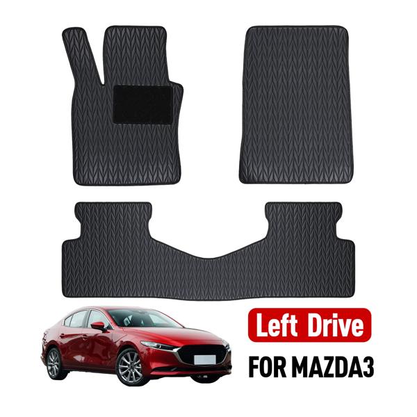 Mazda 3,2019, 2018, 2019, 2020, 2021, 2022用のカスタムカーフロアマットの通販は 6,352円