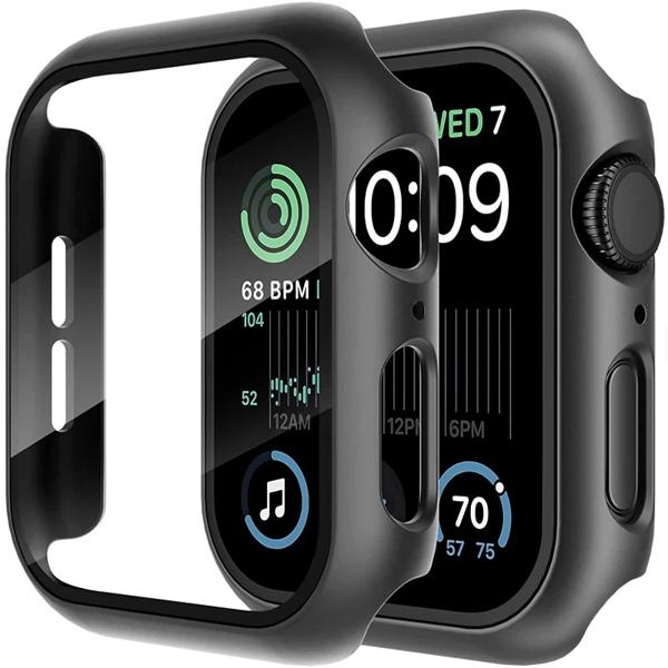 Apple Watch用スクリーンプロテクター,iwatch用ガラスカバーアクセサリー9, 8, 7, 6, SE, 5,se,44mm, 40mm, 41mm, 45mm 42mm、38mm 腕時計用パーツ